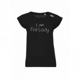 Tee-shirt I'M FIRST LADY Noir