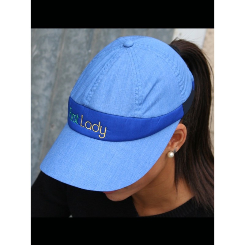 Casquette Visiere GPA Fisrt Lady Bleu et Marine