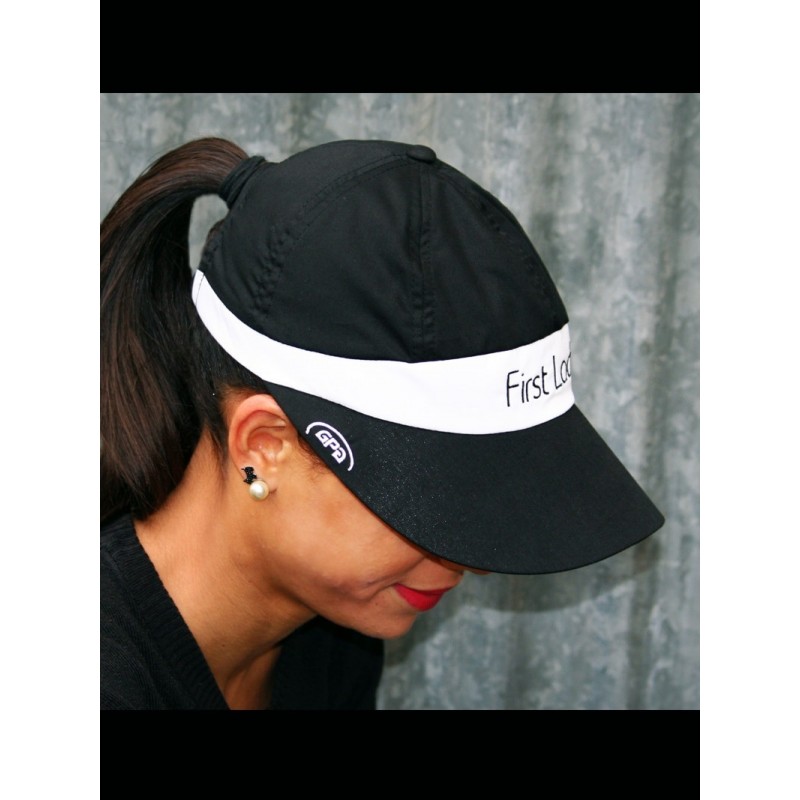 Casquette Visiere GPA Fisrt Lady Noire et blanc
