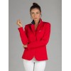 Naska Lady - Equestrian show jacket - For woman - Color Red with navy collar