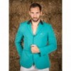 Naska Men - Equestrian show jacket - For man - Color green with black collar